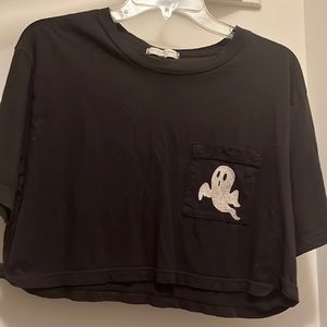 Urban Outfitters ghost crop tshirt